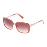 Nina Ricci Rosa Acetat Solglasögon för Kvinnor Pink, Dam