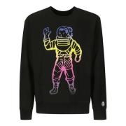 Billionaire Boys Club Tryckt Crew-Neck Sweatshirt med Logo Detalj Blac...