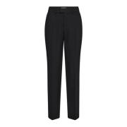 MOS Mosh Slim-fit Klassiska Svarta Byxor Black, Dam