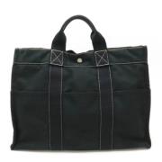 Hermès Vintage Pre-owned Canvas handvskor Black, Dam