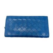 Bottega Veneta Vintage Pre-owned Laeder plnbcker Blue, Herr