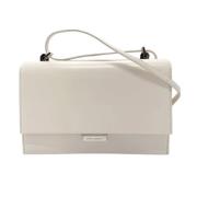 Yves Saint Laurent Vintage Pre-owned Tyg axelremsvskor White, Dam