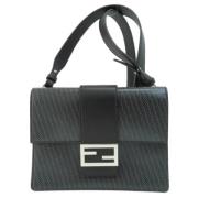 Fendi Vintage Pre-owned Laeder axelremsvskor Black, Dam