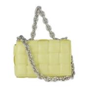 Bottega Veneta Vintage Pre-owned Laeder axelremsvskor Yellow, Dam