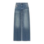 Diesel Jeans med slitningar D-Akemi L.32 Blue, Dam