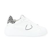 Philippe Model Vit Läder Studded Sneaker White, Dam