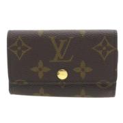 Louis Vuitton Vintage Pre-owned Canvas nyckelhllare Brown, Dam