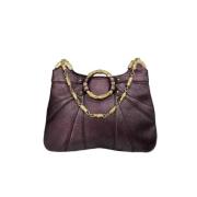 Gucci Vintage Pre-owned Tyg gucci-vskor Purple, Dam