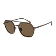 Giorgio Armani Brun Metall Solglasögon Ar6145-326073 Brown, Herr