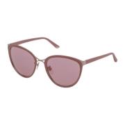 Nina Ricci Rosa Acetat Solglasögon för Kvinnor Pink, Dam