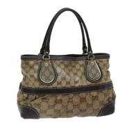 Gucci Vintage Pre-owned Canvas totevskor Brown, Dam