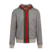 Gucci Beige Ebony Full Zip Jacket Beige, Herr