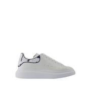 Alexander McQueen Vita Läder Oversized Sneakers White, Herr