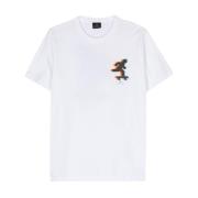 PS By Paul Smith Vit Skater Bomull T-shirt White, Herr