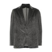 Tagliatore Antracit Bomull Kashmir Blazer Gray, Herr