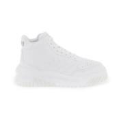 Versace Präglad Greca Läder Sneakers White, Herr