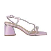 Alma EN Pena Glitter Häl Sandal Purple, Dam