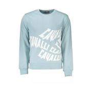 Cavalli Class Elegant Komfort Sweatshirt Blue, Herr