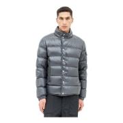 Moncler Quiltad Dunjacka med Gömd Huva Gray, Herr