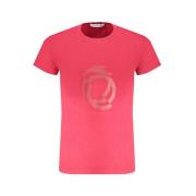 Trussardi Tryck Logo Rund Hals T-shirt Red, Herr