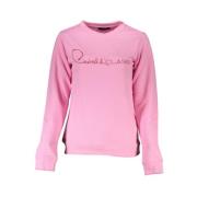 Cavalli Class Broderad Sweatshirt med Rund Hals Pink, Dam