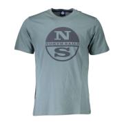 North Sails Grön Bomull Nautisk T-shirt Green, Herr