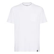 Boggi Milano T-shirt i bomull och Tencel-jersey White, Herr