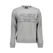 Plein Sport Grå långärmad sweatshirt Gray, Herr