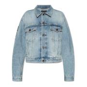 Balenciaga Denimjacka Blue, Dam