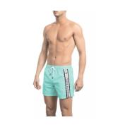 Bikkembergs Stiliga ljusblå badshorts Blue, Herr