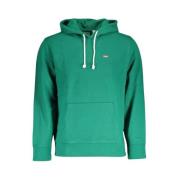 Levi's Grön Hoodie i Bomull med Logotyp Green, Herr