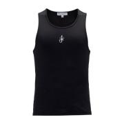 JW Anderson Svart Ankare Tank Top Black, Herr