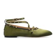 Wandler Ballet Flats June Green, Dam