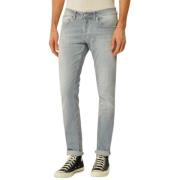 Dondup Grå Stretch Denim Jeans Blue, Herr