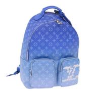 Louis Vuitton Vintage Pre-owned Canvas ryggsckar Blue, Dam