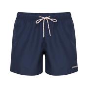 Sundek Fluo Grön Nylon Shorts Elastisk Midja Blue, Herr