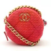 Chanel Vintage Pre-owned Tyg axelremsvskor Pink, Dam