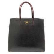 Prada Vintage Pre-owned Tyg totevskor Black, Dam