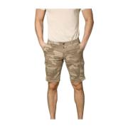 Mason's Camouflage Cargo Bermuda Slim Fit Green, Herr