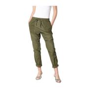 Mason's Cargo Jogger Byxor i Fallskärms Tyg Green, Dam