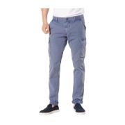 Mason's Extra Slim Cargo Byxor i Stretch Twill Blue, Herr