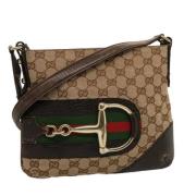 Gucci Vintage Pre-owned Canvas gucci-vskor Brown, Dam