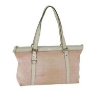 Gucci Vintage Pre-owned Canvas totevskor Pink, Dam