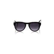 Frankie Morello Geometrisk Wayfarer Solglasögon Svart Ram Black, Unise...