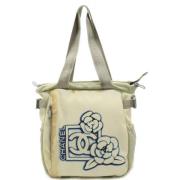 Chanel Vintage Pre-owned Canvas totevskor Blue, Dam