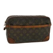 Louis Vuitton Vintage Pre-owned Canvas kuvertvskor Brown, Dam