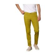 Mason's Stretch Satin Chino Byxor Regular Fit Green, Herr