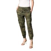 Mason's Camouflage Cargo Jogger Byxor Green, Dam