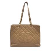 Chanel Vintage Pre-owned Laeder totevskor Yellow, Dam