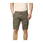 Mason's Camouflage Cargo Bermuda Grön Beige Green, Herr